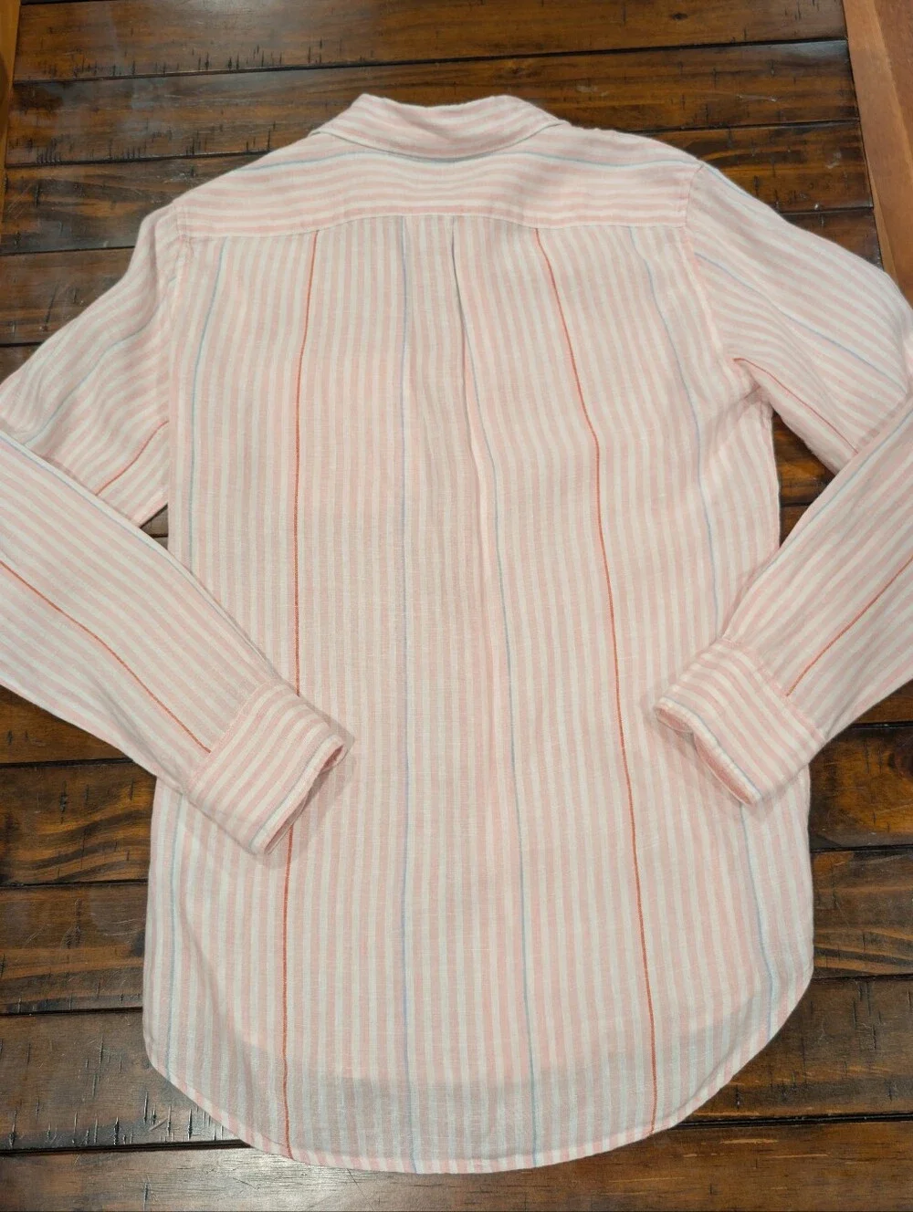 J. Crew Baird Mcnutt Irish Linen Button Down Long Sleeve Striped Slim Fit